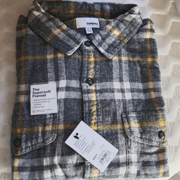 SONOMA MENS BIG & TALL grey gold 1XL NEW - Picture 1 of 1